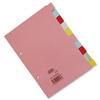 Elba Dividers Europunched 10-Part A5 Assorted [Pack 10] - 400021446