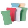 Nobo T-Cards 160gsm Tab Top 15mm W60x Bottom W48.5x Full H85mm Size 2 Assorted Ref 54100 [Pack 5x100]