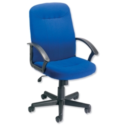 Trexus High Back Manager Office Armchair W500xD480xH465-580mm Backrest H620mm Blue