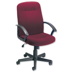 Trexus High Back Manager Armchair W500xD480xH465-580mm Backrest H620mm Burgundy