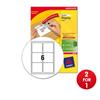 Avery Addressing Labels Laser 6 per Sheet White - L7166-100-XX