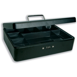 Helix Premium C600 Combination Cash Box Metal Anthracite 300mm 305x235x88mm Ref WT9010