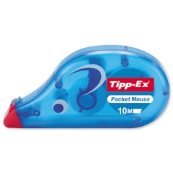 Tipp-Ex Pocket Mouse Correction Tape Roller Disposable 4.2mmx9m Ref 42509 - Item image