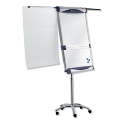 Nobo Piranha Flipchart Easel Magnetic Large with Extending Display Arms Mobile on 5 Castors Ref 1901920