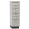 Bisley Multidrawer Cabinet Non-locking 15-Drawer W349xD460xH940mm Goose Grey Ref BA3/15
