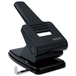 Rapesco 865P Punch Extra Heavy-duty 2-Hole Capacity 63x 80gsm Black Ref PF865PB2