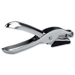 Rapesco 25 Punch Single 6mm Hole Plier-type Capacity 10x 80gsm Chrome Ref PF25A001