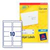 Avery Quick DRY Addressing Labels Inkjet 10 per Sheet 99.1x57mm White Ref J8173-250 [2500 Labels]