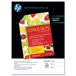 Hewlett Packard (HP) Superior Inkjet Paper Double-sided Glossy 180gsm A4 Ref C6818A [50 Sheets]