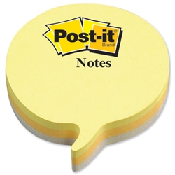 Post-it® Speech Bubble Notes Pad of 225 Sheets Yellow and Grey Ref 2007SP