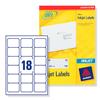 Avery Addressing Labels 18 Per Sheet White [1800 Labels] - J8161-100