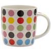 Mug Fine China Barrel Shaped Coloured Spots Design Ref SW1398 [Pack 6]