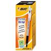 BiC Cristal Grip Ball Pen 1mm Tip 0.4mm Line Black [Pack 20] - 802800