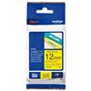 Brother PTouch TZE 8m Tape 12 mm Black & Yellow - TZE 631