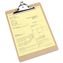 Rapesco Clipboard Masonite Waterproof A4 Brown Ref VHBCB003