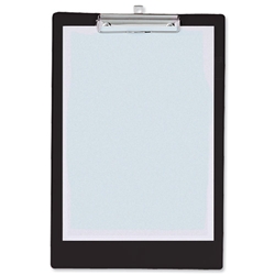 Rapesco Standard Clipboard with Pen Holder Foolscap Black Ref VSTCB0B3