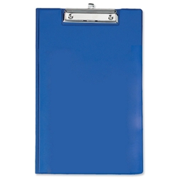 Rapesco Clipboard Fold-over with Pocket and Pen Holder Foolscap Blue Ref VFDCB0L3 - Item image