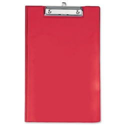 Rapesco Clipboard Fold-over with Pocket and Pen Holder Foolscap Red Ref VFDCB0R3 - Item image