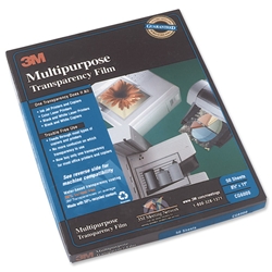 3M OHP Film Multipurpose 150 micron A4 Ref CG6000 [Pack 50]