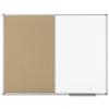 Nobo Elipse Combination Board Drywipe and Cork W900xH600mm - 1901587