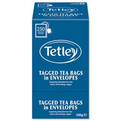 Tetley Tea Bags Tagged in Envelope High Quality Ref A01416 [Pack 250]