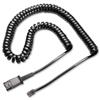 Plantronics U10P Headset Link Cable Curly Cord - 36469-01/32145-01