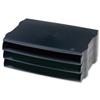 Avery DTR Letter Tray Wide Entry Stackable Black - DR800BLK [ x 3]