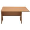 Trexus Boardroom Table End Section Rectangular 25mm Top W1200xD1200xH725mm Oak