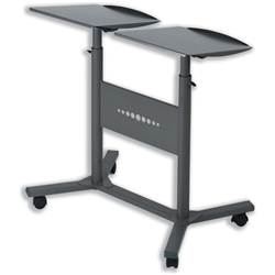 Nobo Multimedia Projector Trolley for 10kg Load per Twin Platform W860xD600xH1200mm Ref 1900791