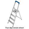 Folding Aluminium Ladder 5 Non Slip Ribbed Steps 4.6kg