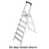 Hailo L20 Folding Aluminium Ladder 7 Non Slip Ribbed Steps 6.3kg Ref 8927-001