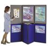 Nobo Showboard Display 12kg 7 Panels Each of W600xH900xD20mm Sides Blu
