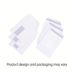 Everyday Office Envelopes Pocket Press Seal Window 100gsm White C5 [Pack 500]