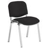 Trexus Stacking Chair with Chrome Frame Charcoal - 557399