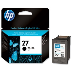 Hewlett Packard (HP) No. 27 Inkjet Cartridge 10ml Black Ref C8727AE