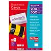 DECAdry MicroLine Business Cards Perforated Laser Inkjet 200gsm Bright White Ref DPDAW327 [500 Cards]