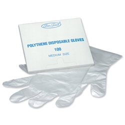 Disposable Gloves Polythene Ref P00969 [Pack 100]