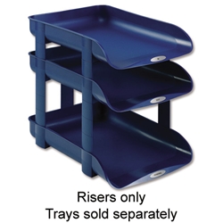 Rexel Agenda2 Risers W45xD6xH70mm Blue Ref 2101020 [Pack 5]
