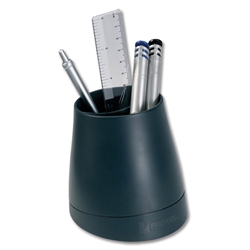 Rexel Agenda2 Pencil Cup W97xD97xH108mm Charcoal Ref 2101025