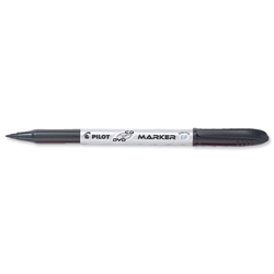 Pilot CD/DVD Marker Permanent Xylene-free Extra Fine 1 Black and 1 Red Ref 409800200 [Pack 2] - Item image