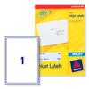 Avery Addressing Labels 1 Per Sheet White [25 Labels] - J8167-25