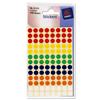 Avery Circular Labels Diam.8mm Assorted Ref 32-291 [416 Labels]