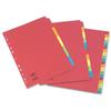 Concord Contrast Subject Dividers Europunched 5-Part Extra - 52199