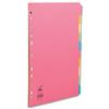 Concord Contrast Subject Dividers Europunched 10-Part Extra - 52299