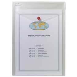 Snopake Polyfile P Wallet File Polypropylene Portrait A4 Clear Ref 13263 [Pack 5]