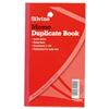 Silvine Duplicate Book Memo Ruled Feint 1-100 210x127mm Ref 601 [Pack 6]
