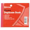 Silvine Duplicate Book Memo Ruled Feint 1-100 102x127mm Ref 603 [Pack 12]
