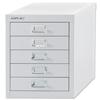 Bisley Steel Storage Cabinet 5-Drawer Chalk White Ref H125NL-26