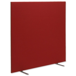 Trexus 1600 Screen Free-standing with Stabilising Feet W1600xH1500mm Burgundy