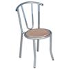 Trexus Cafe Chair Stackable Silver-effect Frame Backrest H390mm W350xD